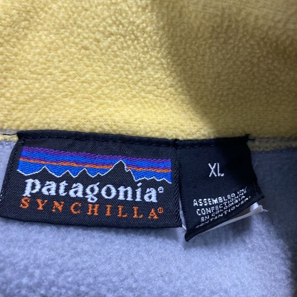 Patagonia Synchilla vest fleece 25182 men's size XL Beige VTG - Picture 4 of 9